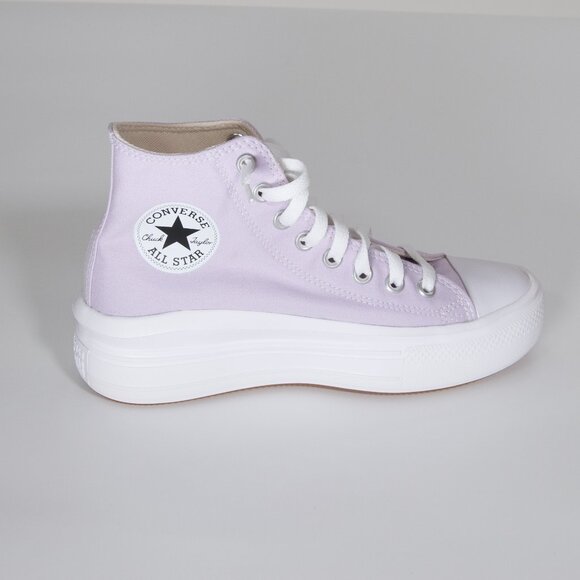 Converse Chuck Taylor Platform High Tops in Lavender - Picture 2 of 4
